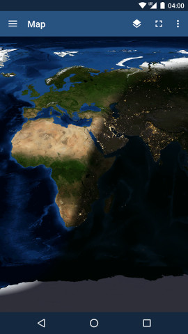 screenshot of terratime map on Nexus 5